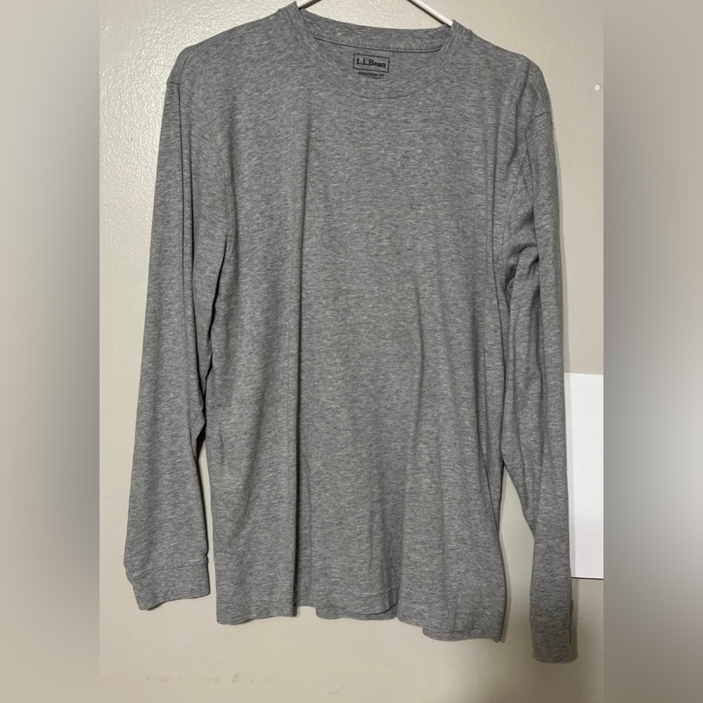 L.L. Bean Heather Gray Long Sleeve Tee